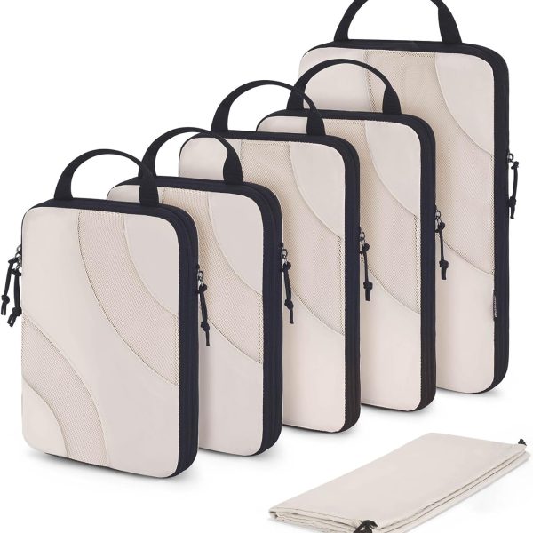 2/4/6-Piece Nylon Compression Bag Set - Lightweight Packing Organizer for Carry-on Luggage