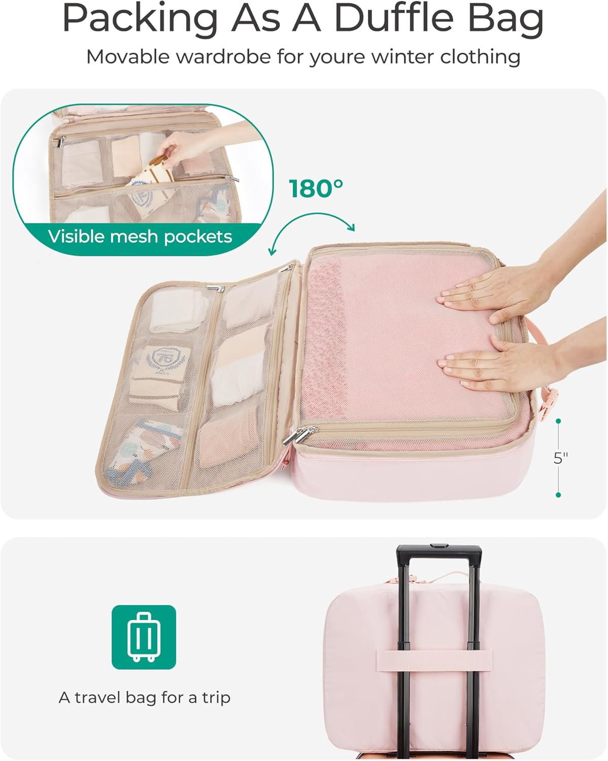 4/5/6-Piece Nylon Compression Organizer Set Lightweight Luggage Organizer Set - Summer Travel Essentials - Image 2