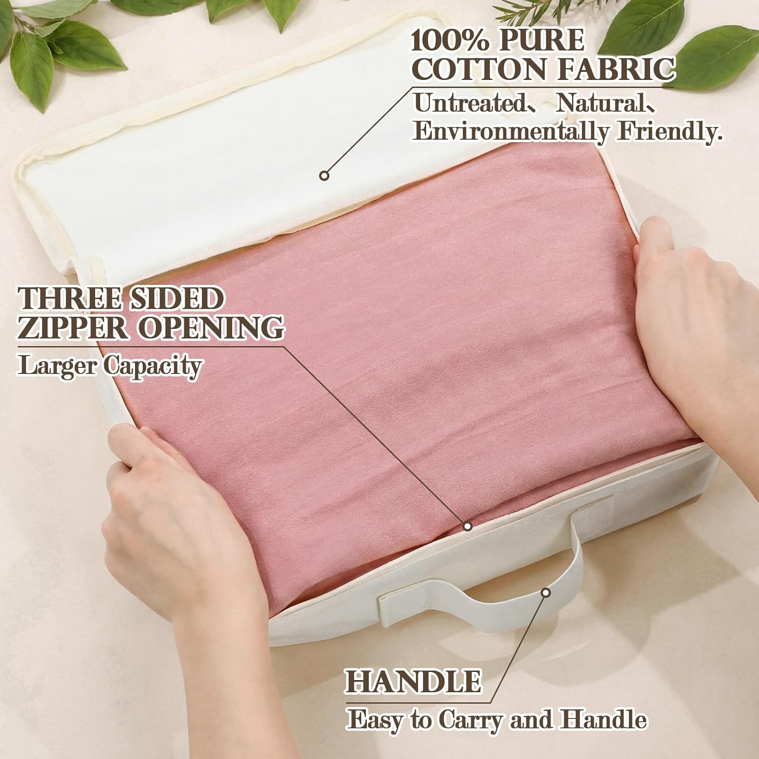 3-Piece Nylon Organizer Set (Includes handle and durable zipper) - Weekend travel luggage organizer. - Image 2